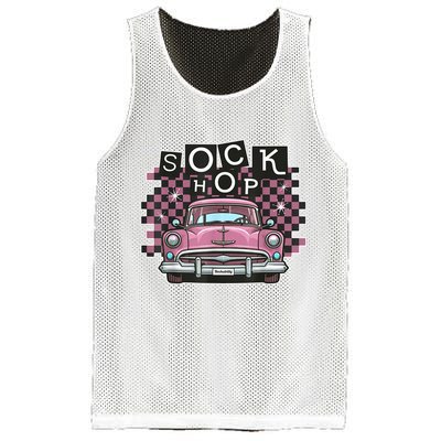 50s Sock Hop Dance Part Retro 1950s Party Doo Wop Rockabilly Mesh Reversible Basketball Jersey Tank