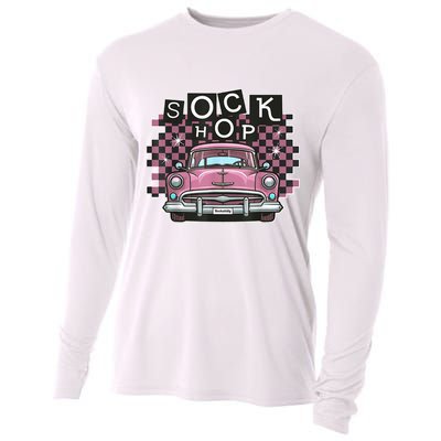 50s Sock Hop Dance Part Retro 1950s Party Doo Wop Rockabilly Cooling Performance Long Sleeve Crew