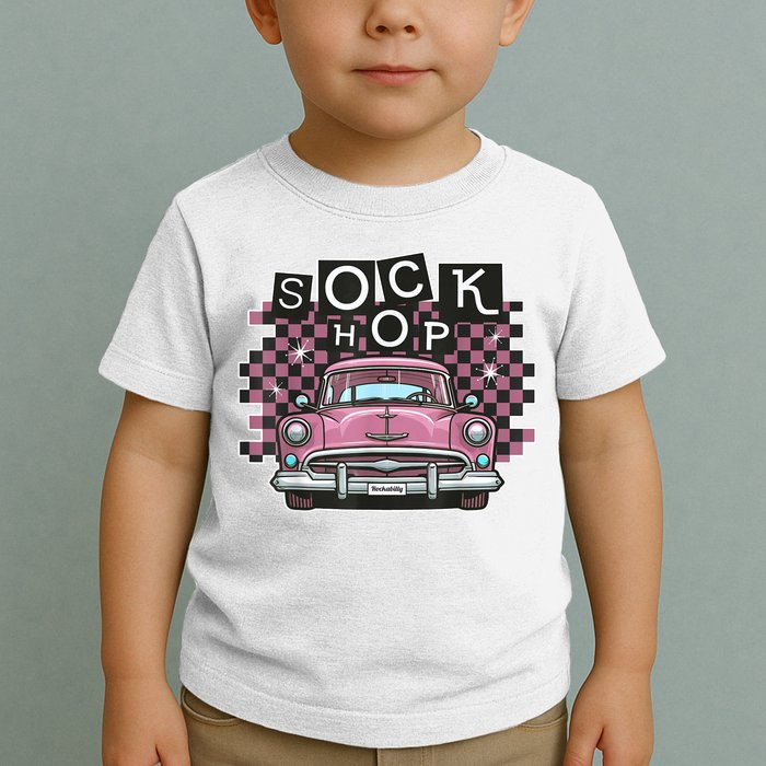 50s Sock Hop Dance Part Retro 1950s Party Doo Wop Rockabilly Toddler T-Shirt