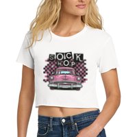50s Sock Hop Dance Part Retro 1950s Party Doo Wop Rockabilly Crop Top