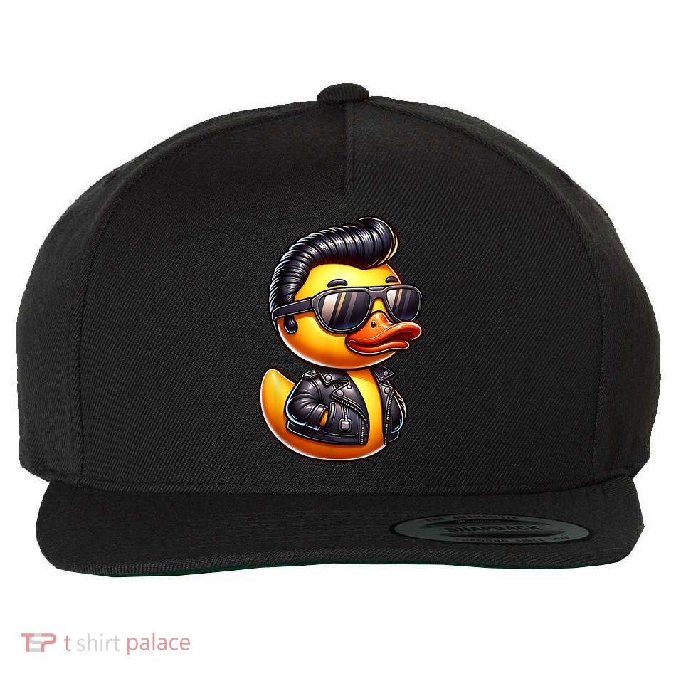 50s Sock Hop Rubber Ducky Greaser Boy Rockabilly Ducky  Wool Snapback Cap