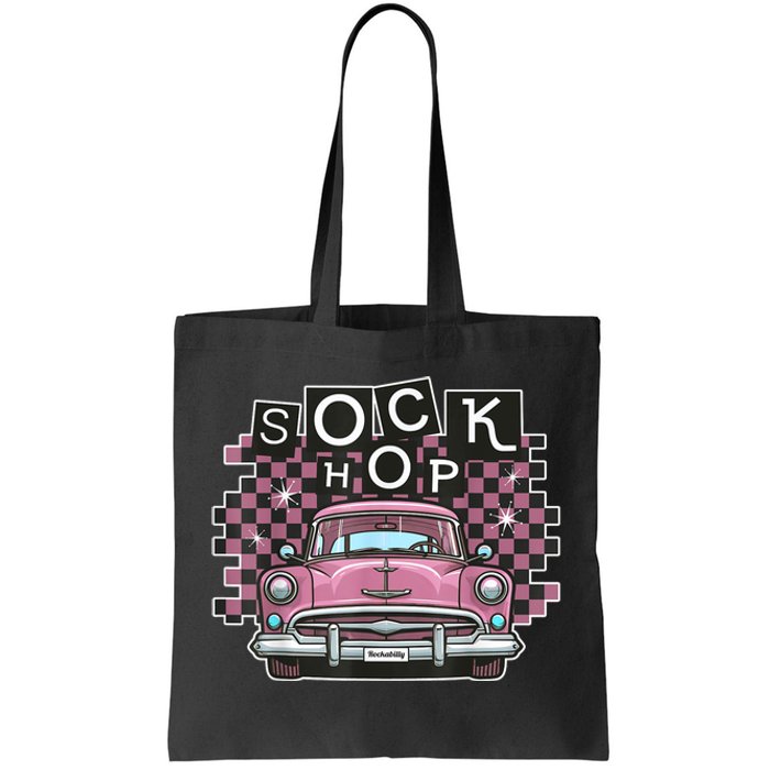 50s Sock Hop Dance Part Retro 1950s Party Doo Wop Rockabilly Tote Bag