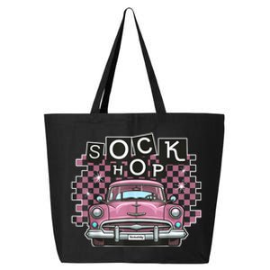 50s Sock Hop Dance Part Retro 1950s Party Doo Wop Rockabilly 25L Jumbo Tote