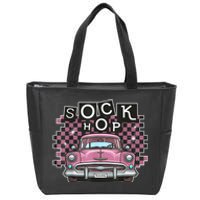 50s Sock Hop Dance Part Retro 1950s Party Doo Wop Rockabilly Zip Tote Bag