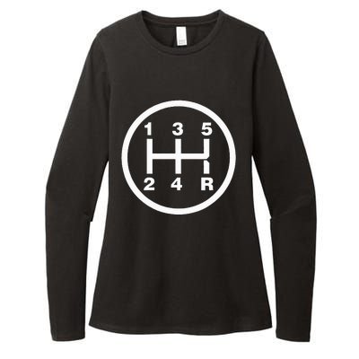 5 Speed Manual Transmission Stick Driving Car Guy Womens CVC Long Sleeve Shirt