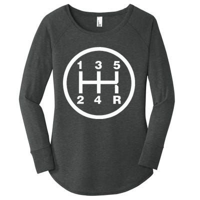 5 Speed Manual Transmission Stick Driving Car Guy Women's Perfect Tri Tunic Long Sleeve Shirt