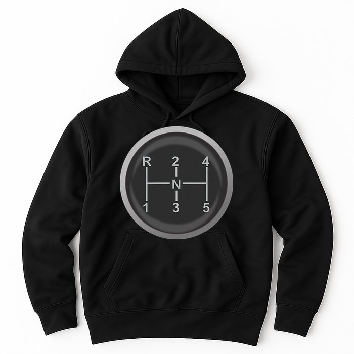 5 Speed Manual Transmission Dogleg Gear Shift Pattern Car Hoodie