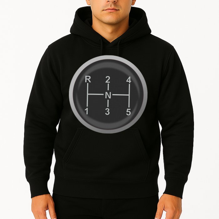 5 Speed Manual Transmission Dogleg Gear Shift Pattern Car Hoodie