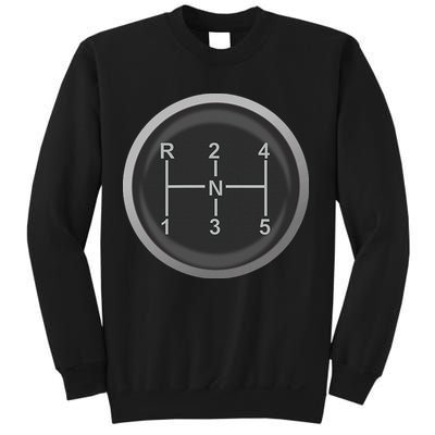 5 Speed Manual Transmission Dogleg Gear Shift Pattern Car Sweatshirt