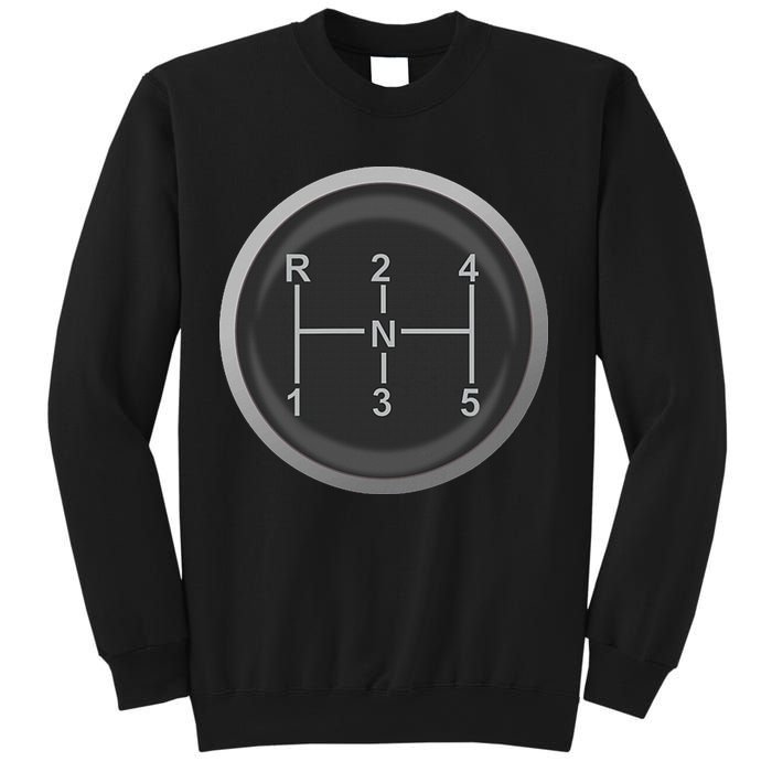5 Speed Manual Transmission Dogleg Gear Shift Pattern Car Sweatshirt