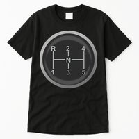 5 Speed Manual Transmission Dogleg Gear Shift Pattern Car Tall T-Shirt