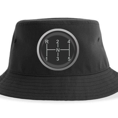 5 Speed Manual Transmission Dogleg Gear Shift Pattern Car Sustainable Bucket Hat