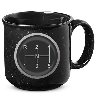 5 Speed Manual Transmission Dogleg Gear Shift Pattern Car 15oz Campfire Ceramic Mug