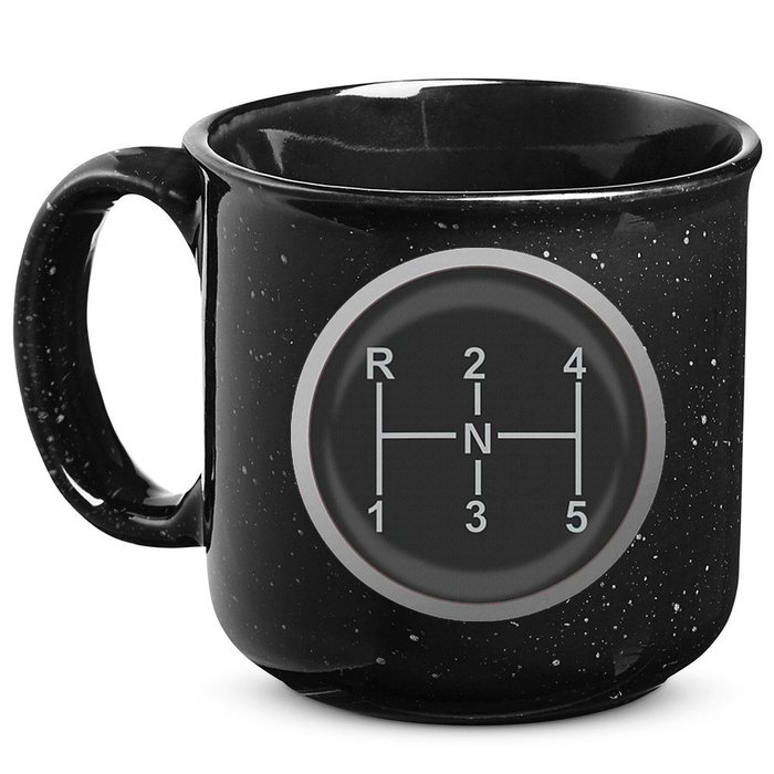 5 Speed Manual Transmission Dogleg Gear Shift Pattern Car 15oz Campfire Ceramic Mug