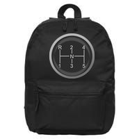 5 Speed Manual Transmission Dogleg Gear Shift Pattern Car 16 in Basic Backpack