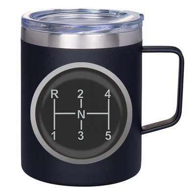 5 Speed Manual Transmission Dogleg Gear Shift Pattern Car 12oz Stainless Steel Coffee Mug