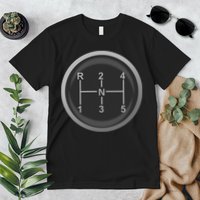 5 Speed Manual Transmission Dogleg Gear Shift Pattern Car Premium T-Shirt