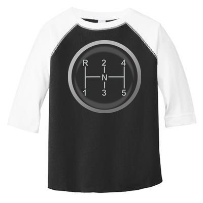 5 Speed Manual Transmission Dogleg Gear Shift Pattern Car Toddler Fine Jersey T-Shirt
