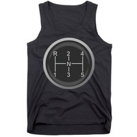 5 Speed Manual Transmission Dogleg Gear Shift Pattern Car Tank Top