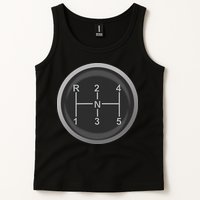 5 Speed Manual Transmission Dogleg Gear Shift Pattern Car Tank Top