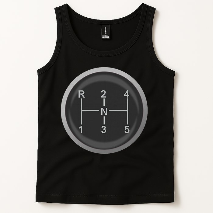 5 Speed Manual Transmission Dogleg Gear Shift Pattern Car Tank Top