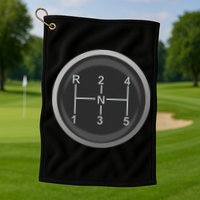 5 Speed Manual Transmission Dogleg Gear Shift Pattern Car Golf Towel