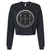 5 Speed Manual Transmission Dogleg Gear Shift Pattern Car Cropped Pullover Crew