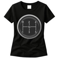 5 Speed Manual Transmission Dogleg Gear Shift Pattern Car Womens T-Shirt