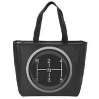 5 Speed Manual Transmission Dogleg Gear Shift Pattern Car Zip Tote Bag