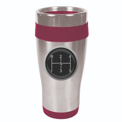 5 Speed Manual Transmission Dogleg Gear Shift Pattern Car 16oz Travel Tumbler