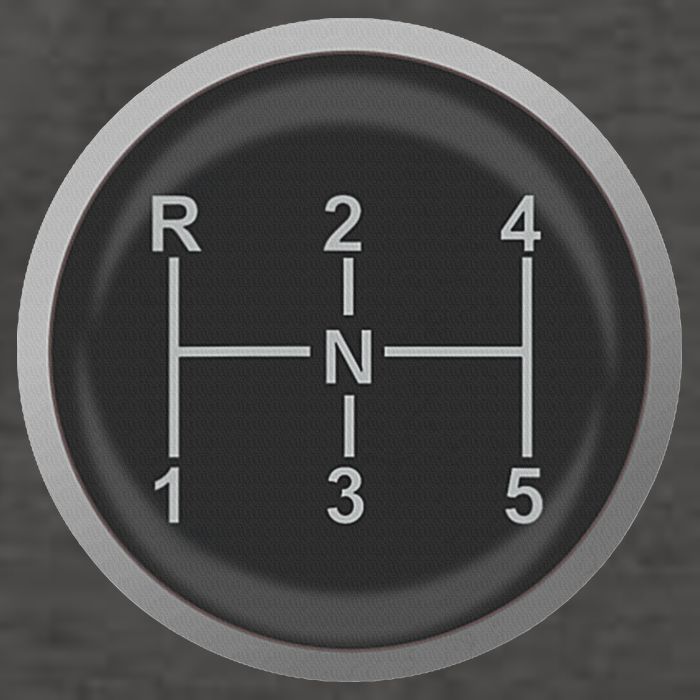 5 Speed Manual Transmission Dogleg Gear Shift Pattern Car Vector Backpack