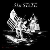 51st State Moon Landing Exploring Space With Humor High Crown Mesh Back Trucker Hat