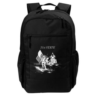51st State Moon Landing Exploring Space With Humor Daily Commute Backpack