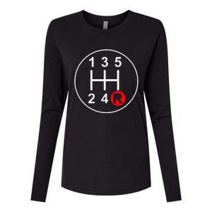 5 Speed Manual Transmission Stick Shift Car Enthusiast Womens Cotton Relaxed Long Sleeve T-Shirt