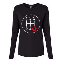 5 Speed Manual Transmission Stick Shift Car Enthusiast Womens Cotton Relaxed Long Sleeve T-Shirt