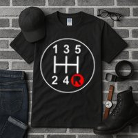 5 Speed Manual Transmission Stick Shift Car Enthusiast Tall T-Shirt