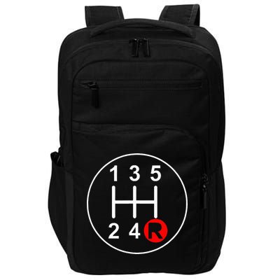 5 Speed Manual Transmission Stick Shift Car Enthusiast Impact Tech Backpack
