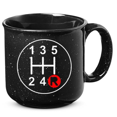 5 Speed Manual Transmission Stick Shift Car Enthusiast 15oz Campfire Ceramic Mug