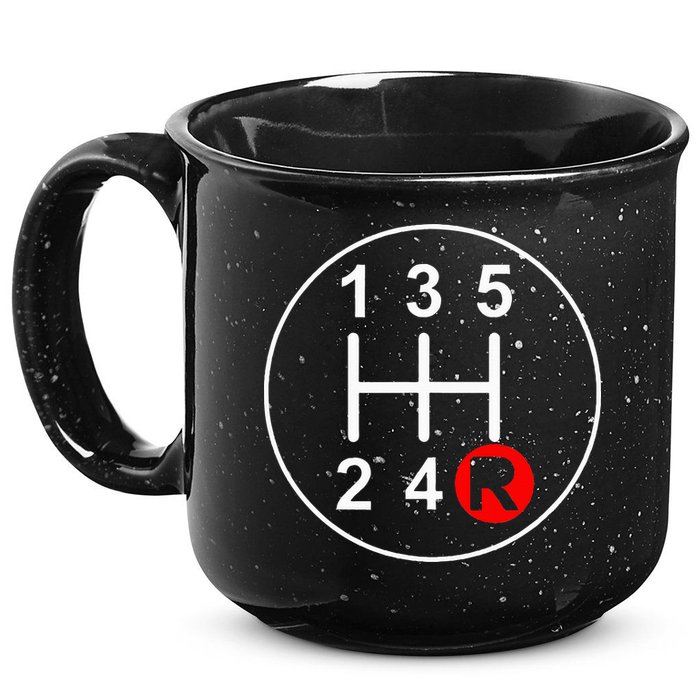 5 Speed Manual Transmission Stick Shift Car Enthusiast 15oz Campfire Ceramic Mug