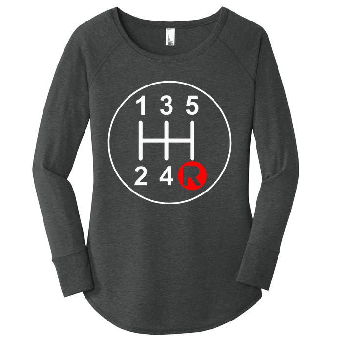 5 Speed Manual Transmission Stick Shift Car Enthusiast Women's Perfect Tri Tunic Long Sleeve Shirt