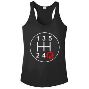 5 Speed Manual Transmission Stick Shift Car Enthusiast Ladies PosiCharge Competitor Racerback Tank