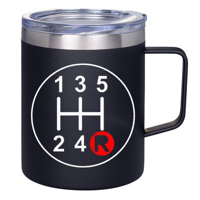 5 Speed Manual Transmission Stick Shift Car Enthusiast 12oz Stainless Steel Coffee Mug