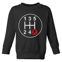 5 Speed Manual Transmission Stick Shift Car Enthusiast Toddler Sweatshirt