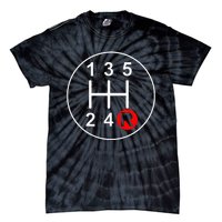 5 Speed Manual Transmission Stick Shift Car Enthusiast Tie-Dye T-Shirt