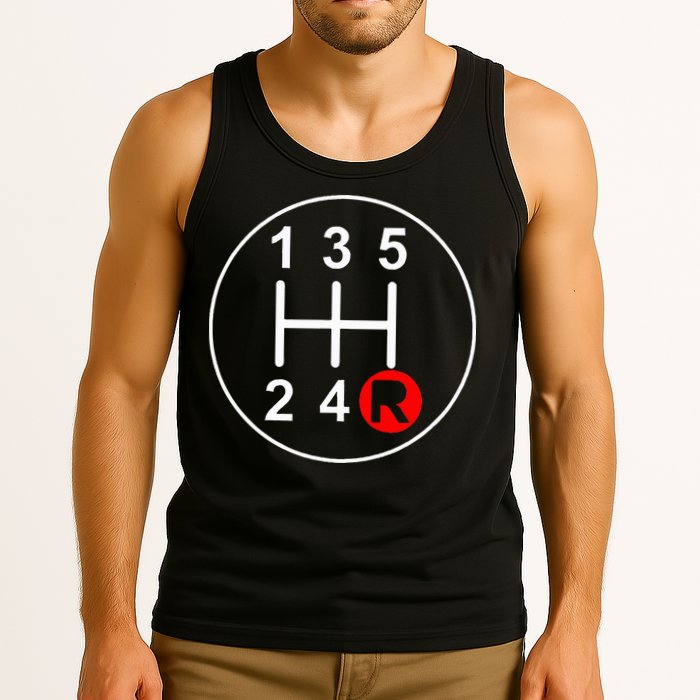 5 Speed Manual Transmission Stick Shift Car Enthusiast Tank Top