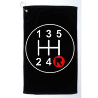 5 Speed Manual Transmission Stick Shift Car Enthusiast Golf Towel