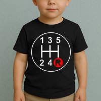 5 Speed Manual Transmission Stick Shift Car Enthusiast Toddler T-Shirt