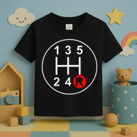 5 Speed Manual Transmission Stick Shift Car Enthusiast Toddler T-Shirt