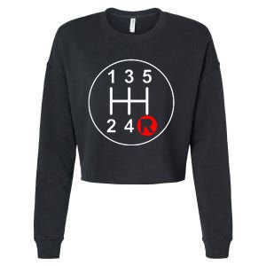 5 Speed Manual Transmission Stick Shift Car Enthusiast Cropped Pullover Crew