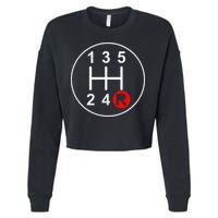 5 Speed Manual Transmission Stick Shift Car Enthusiast Cropped Pullover Crew
